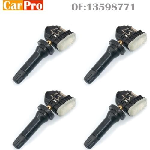 4 Pieces Tire Pressure Sensors 13598771 13598772 for Buick for Cadillac for Chevrolet 2007-2018