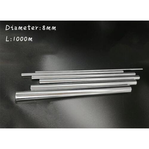 4pcs/lot harden linear motion round shaft for for CNC DIY length 1000mm Dia. 8mm diameter hardened chrome plated rod