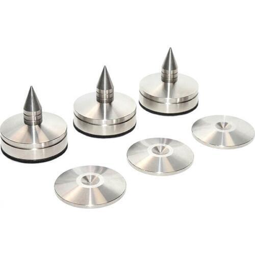 Acrolink 304 Stainless Steel Audio Isolation Amplifier DAC Turntable Radio CDPlayer Stand Base Cone
