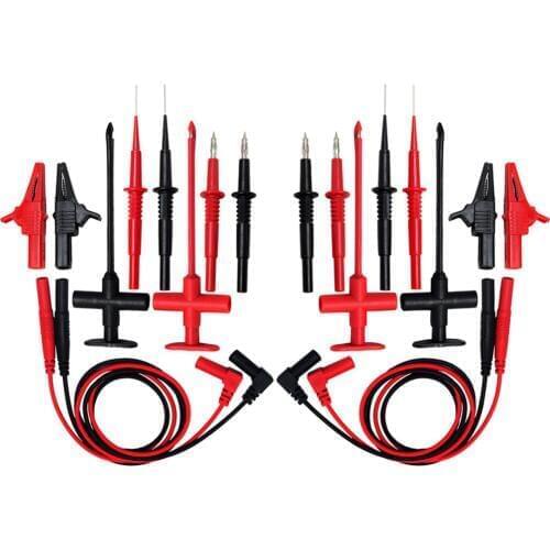 Aidetek Automotive Test Lead Kit Insulation Piercing test clip Large Crocodile Clips for Multimeter meter probes 2TLP20160