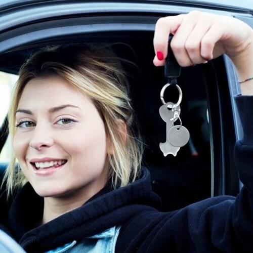 Anti-rust Shopping Trolley Release Key Trolleys Token Coin Swivel Snap Hook