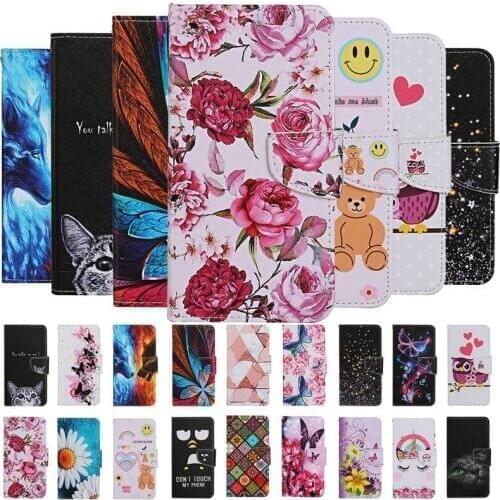 A10 A30S Leather Wallet Case on for Coque Samsung Galaxy A70 A50 A40 A30 A20 A10 A20E M10 A30S Case Luxury Painting Flip Cover