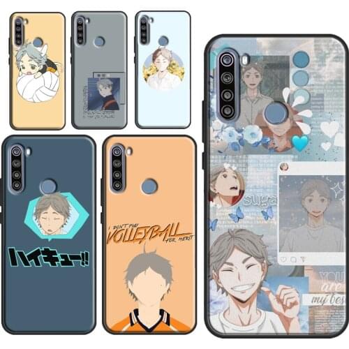Haikyuu Sugawara Koushi Case For Xiaomi Redmi Note 10 7 8 9 Pro Note 8T 9S Fundas For Redmi 9T 9C 9A 8A K40 Cover