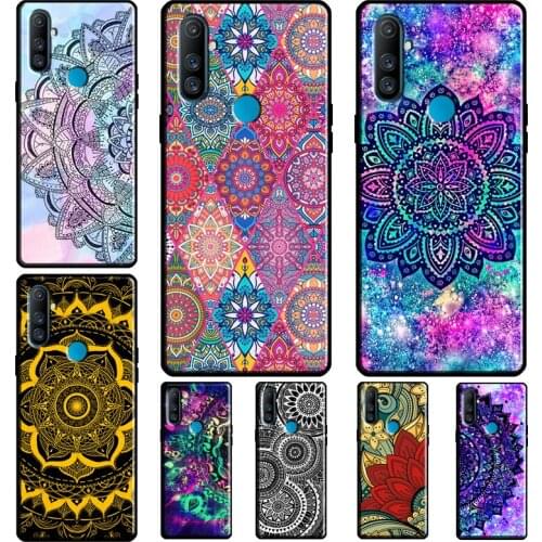 Indian Pattern Mandala Case For OPPO Realme 8 Pro C3 C15 C21 6 7 Q3 Pro GT Neo Cover For OnePlus 9 8 Pro 8T Nord