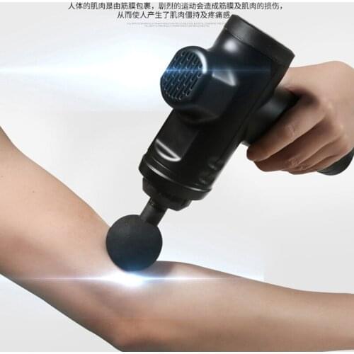 Electric fascia gun massage gun deep muscle relaxation massager LCD screen rechargeable vibration impact gun
