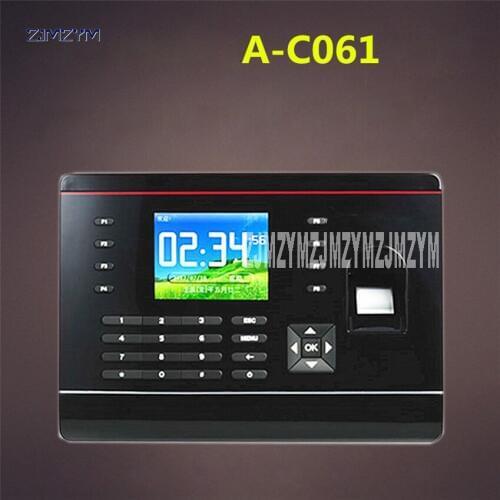 A-C061 2.8 inch TFT Biometric Fingerprint Time Attendance Recorder Fingerprint ID card attendance machine with network U disk