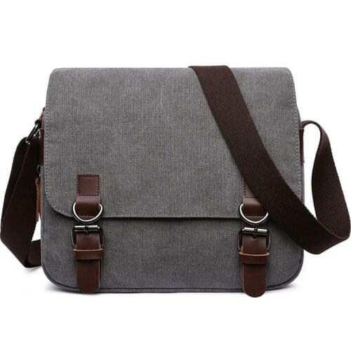 Mens Canvas Satchels Messenger Bags Male High Quality Crossbody Shoulder Bags for Men Casual Business School Travel Bags 2021