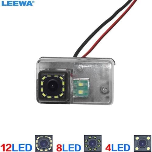 LEEWA HD Car Rear View Reverse Backup Camera With LED For Peugeot 301/308/408/508/C5/3008//307(Hatchback)/307CC (13~15) #CA3179