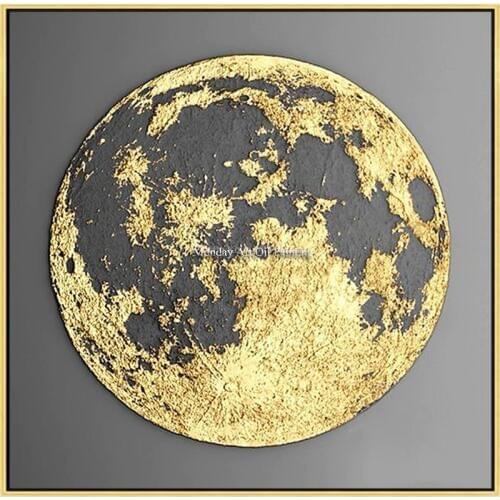 Best Handmade Modern Abstract Gold Palette Earth Oil Painting Home Canvas Living Room Decorative Hand Painted Wall Art Pictures
