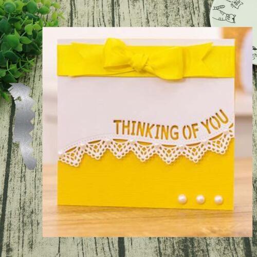 Metal cutting dies thinking of you lace mold Scrapbook paper craft knife mould blade punch stencils die