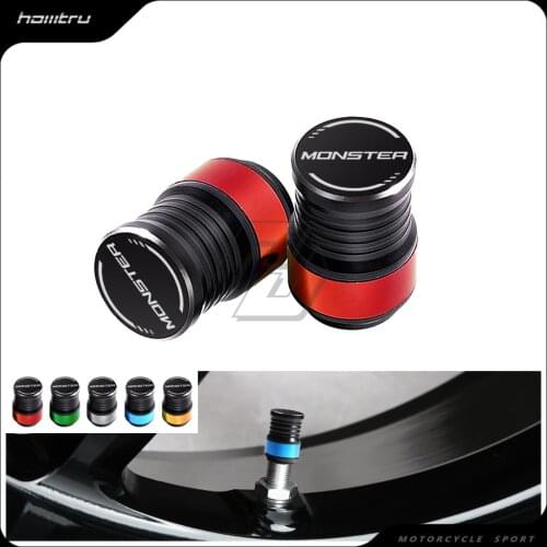 Motorcycle Accessories Wheel Tire Valve Caps Covers Case for Ducati Monster 696 796 821 1100 1200