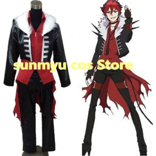 Free Shipping!SHOW BY ROCK!! Crow Cosplay Costume,Custom Size Halloween Wholesale
