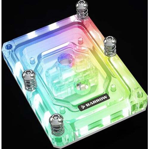 Barrow SKYLAKE-E Intel LGA3647 CPU water block processor, G1 / 4 "motherboard rectangular buckle, 5V light system,LTYK-LGA36473
