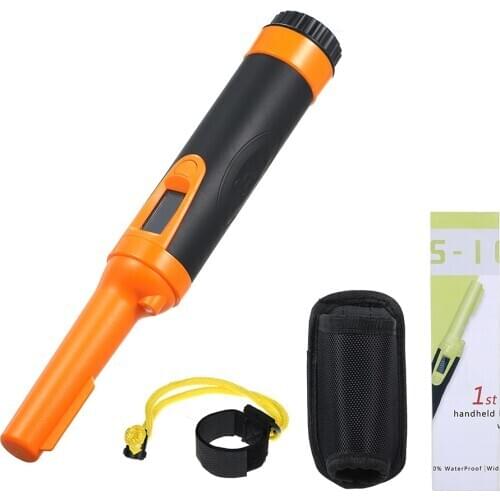 Hand-held Metal Detector Waterproof Highly Sensitive Underwater Treasure Hunter Buzzer Vibrate Pin Pointer with Belt Holster