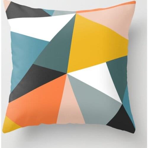 Modern Geometric Decorative Pillow Cushion Covers Square Pillowcase for Sofa Cotton Linen Pillow Cover
