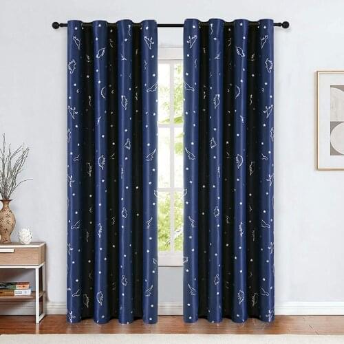 Printed Cartoon Dinosaur Blackout Curtains for childrens Bedroom Living Room Home Decor Window Drapes Curtains