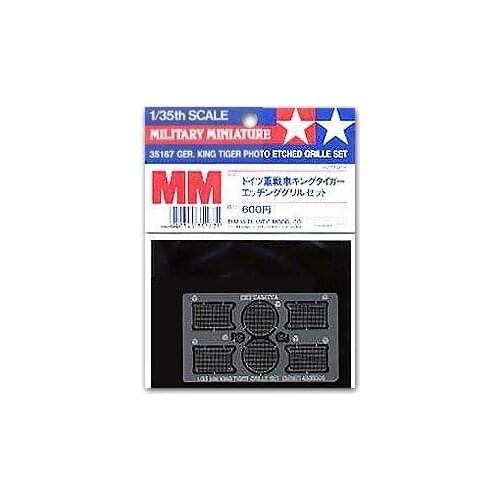 TAMIYA 1/35 scale models 35167 Tiger King Car Rack Engine Heat Exchanger Metal Etching