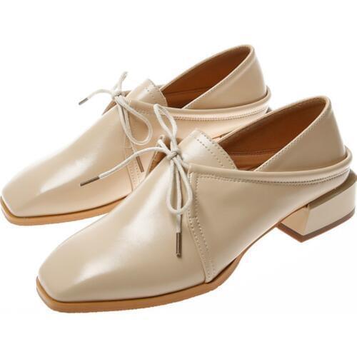 Spring and Autumn Brock Female England High-heeled Thick with Single Shoes Deep Mouth Casual Increase Work Womens Shoes N3-06