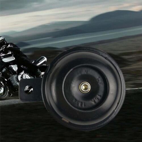 Universal Motorcycle Electric Horn Kit 12v 1.5a 105db Waterproof Round Loud Horn Speakers For Scooter Moped Dirt Bike Atv