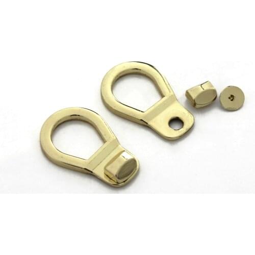 2pcs Fashion Metal Hang Buckle New Style Bag Side Clasp for DIY Handbag Bag Purse Hardware Closure Bag Parts Accessories