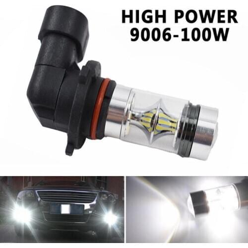 2323 LED Driving Bulb DRL Daytime Running Light 1pc 9006 HB4 100W 6000K Super White Fog Light Car Fog lamp