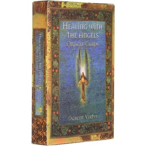 44 Pcs Oracle Healing With The Angels Oracle Card Board Deck Games Palying Cards For Party Game