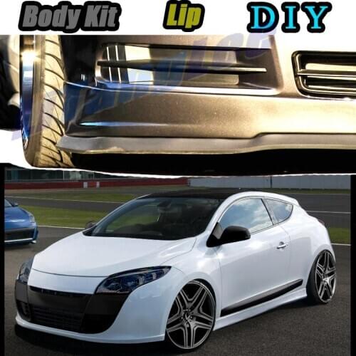 Car Bumper Lip Front Spoiler Skirt Deflector For Renault Laguna Tune Car Modified Body Kit VIP Hella Flush Lips