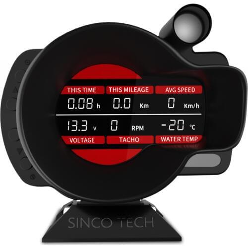 18 in 1 digital RPM Fuel level Speed Meter engine coolant temperature voltage with full Sensor Kit Electrical Car Meter