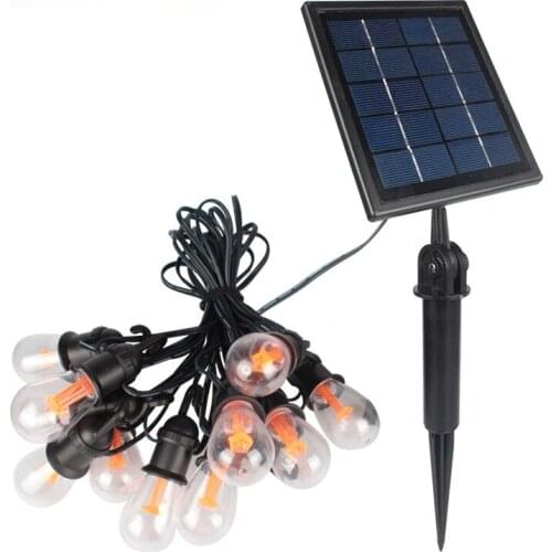 Factory Direct Supply of New Solar String Lights 12 Bulbs 50cm Lamp Distance with Hook LED Lights Garden Decorative Lights