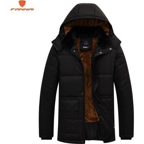 FANNAI Men's Long Parkas