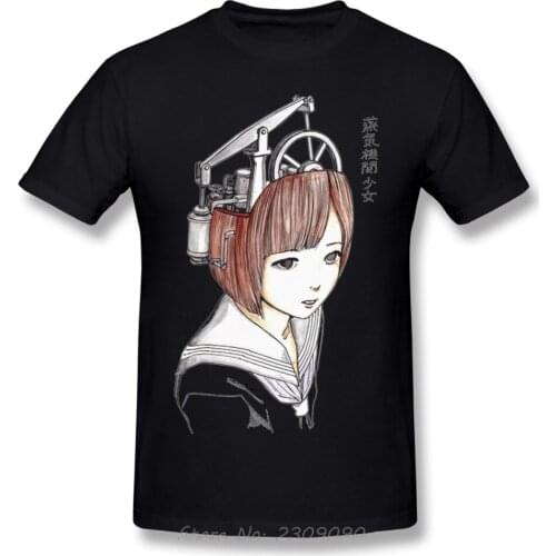 Shintaro Kago T-shirt Manga Junji Ito T Shirt Casual O-neck Streetwear Men Cotton Plus Size TShirt Anime Funny Tees Harajuku