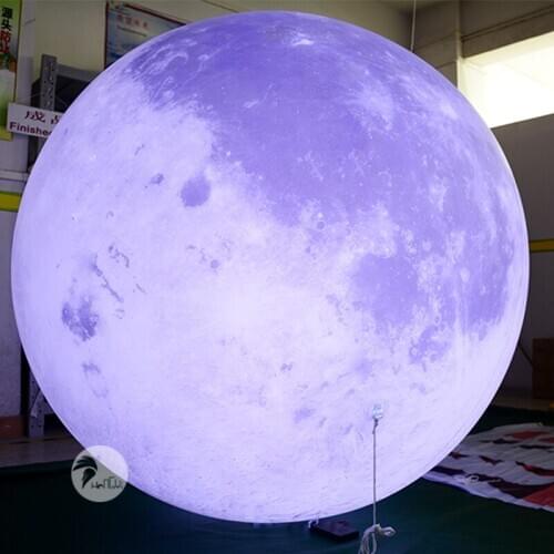 Planets Series Giant LED Helium Moon Balloon For Advertising Inflatable