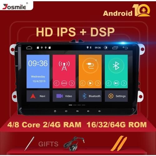 HD IPS DSP 2 Din Android 10 AutoRadio navigation For Amarok Volksagen VW Passat B6 golf 56 Skoda octavia Superb 2 OBD2 Carplay