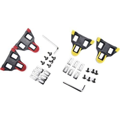 2 PCS Road Bicycle Self-locking Pedal Cleat Cycling Pedal Bike Bicycle Cleat for Shimano Road Yellow Red Colors new