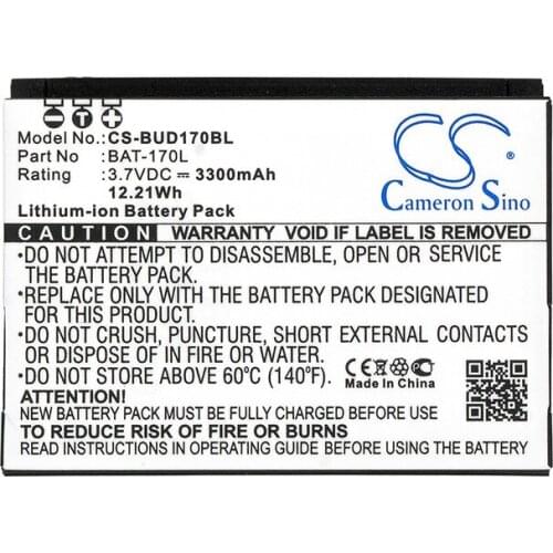 Cameron Sino 3300mAh Battery BAT-170L for Bluebird Pidion BM-170, Pidion BM-170 Semi-Rugged