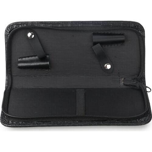 1pc Hair Scissors Leather Case Barber Toolbag Pouch Hair Styling Accessories Salon Hair Scissors Bag ( PU or Canvas material )