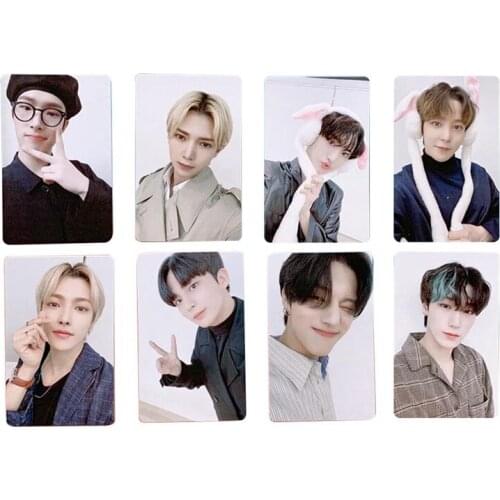 Kpop ATEEZ Photo Card Postcard Lomo Card 8PCS/Set K-POP High Quality HD Print ATEEZ Photocard For Fans Collection