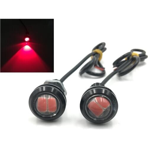 Red LED DRL Eagle Eye Car Fog Daytime Running Light drl Reverse Backup Parking Signal Light Motorcycle Lamp