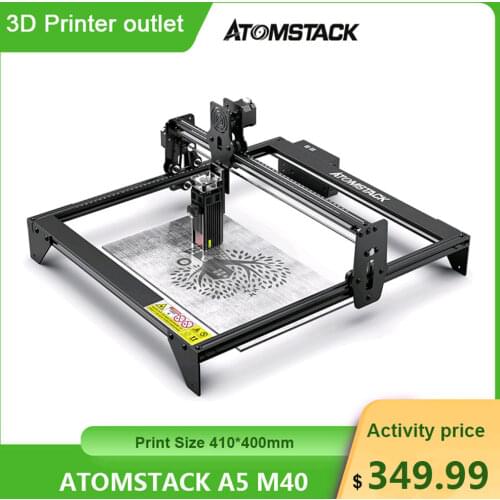 ATOMSTACK A5 M40 40W Laser Engraver DIY Laser Engraving Cuting Machine Size 410*400mm CNC Quick Assembly Full-Aluminum Alloy