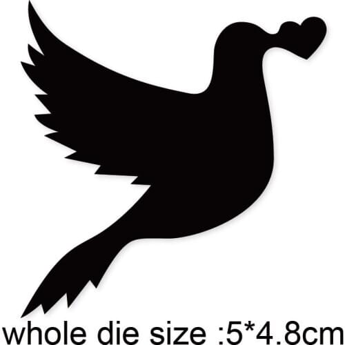 Metal cutting dies cut die mold pigeon 50*48mm decoration Scrapbook paper craft knife mould blade punch stencils dies