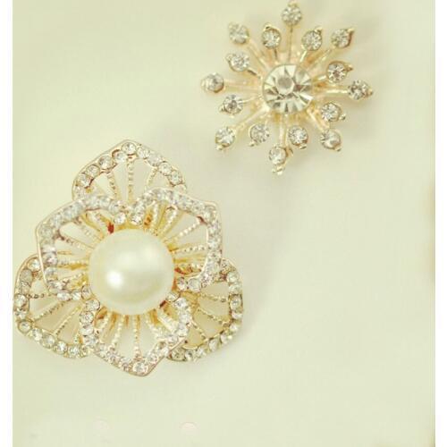 10pcs Fashion Jewelry Metal Charms Flower Core For Woman Charm Zircon Necklace Pendants Charm Bracelet For Women DIY Accessories