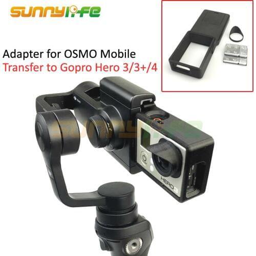 Adapter Switch Mount Plate for DJI OSMO Mobile Gimbal Camera Suitable for GOPRO Hero 4 3(+)