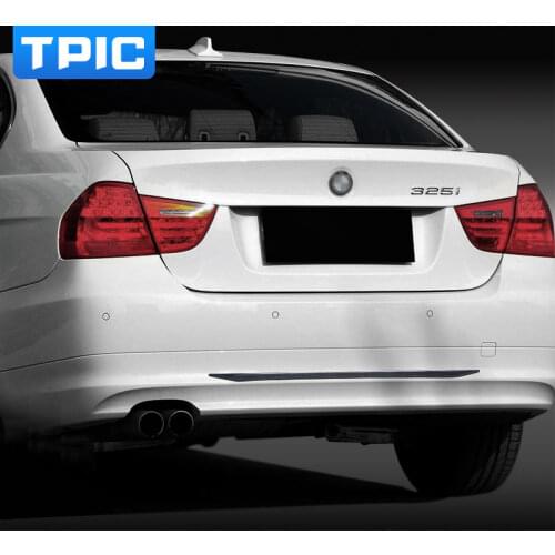 TPIC Carbon Fiber Car Trunk Rear Bumper Sticker Anti Scratch Sticker Protection Strip For BMW E90 E92 E93 2005-2012 Accessories