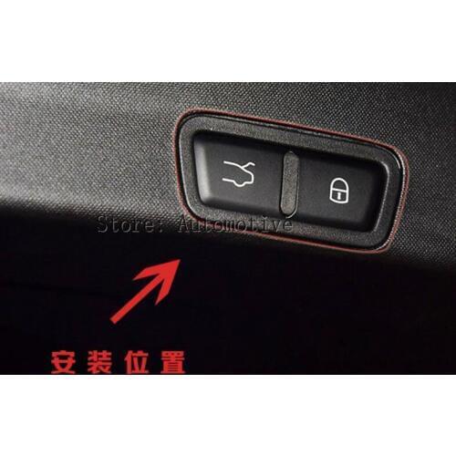 New!! Matt ABS Chrome Car Tail Door Button Frame Trim For Alfa Romeo Stelvio 2017 Auto Accessories Parts