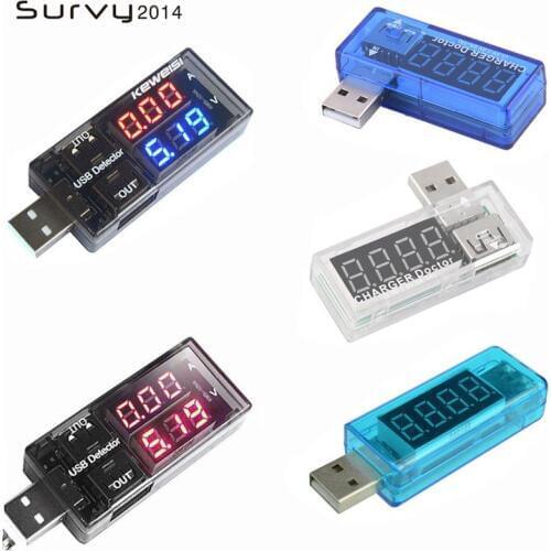 Portable LED Digital USB Voltage Portable Doctor Voltage Current Meter Mobile Power Charger Detector