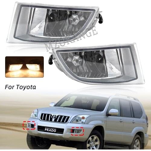 Fog Lights Led Fog Lights Headlight for Toyota Land Cruiser Prado 120 2002-2009 Fog Light Clear Lens Fog Lamp Cover Grill Bezel