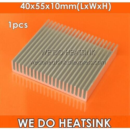 WE DO HEATSINK 1pcs 40x55x10mm Aluminum Heatsink Radiator Cooler For LED