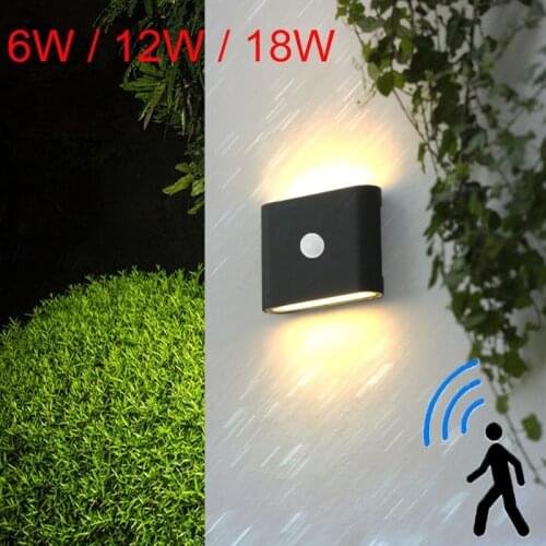 Madern outdoor wall lamps waterproof garden wall light porch corridor decoration lighting AC85-265V aluminum lamp body