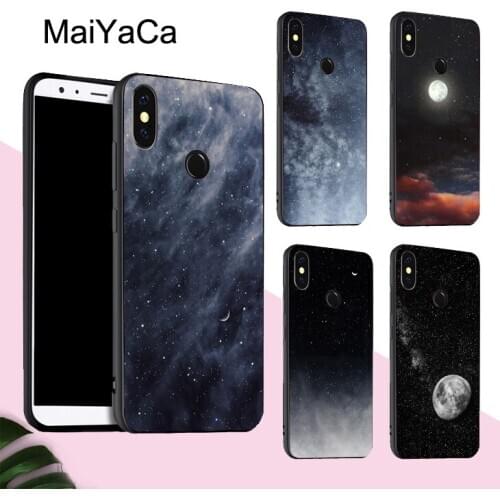 Blue Clouds Blue Moon Space Moon Glow Case For Xiaomi Mi 9T Pro Note 10 Lite For Redmi Note 8T 9S 7 8 9 Pro 9A 9C For POCO X3