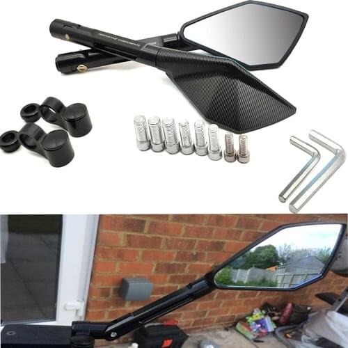 CNC Universal Motorcycle Mirror Rearview Side Mirrors Motorbike Accessories For Suzuki GSXR1000 GSXR1100 GSXR400 GSXS1000 VS800